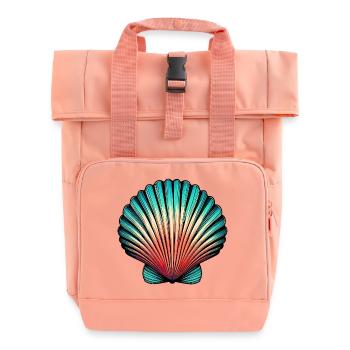 Shell - Roll Top Backpack with Two Handles - chintz rose - Front