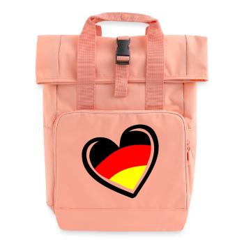 Herz Germany - Rolltop Rucksack mit zwei Griffen - Chintzrosa - Vorne