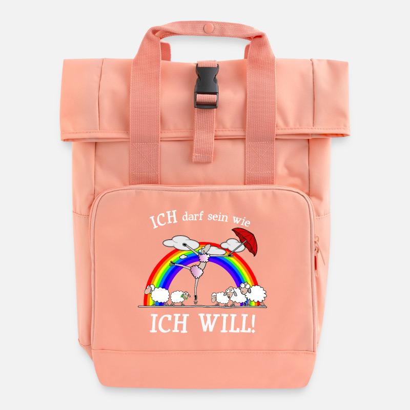 Je peux être comme je veux - Sac à dos Roll Top à deux anses - rose liberty
