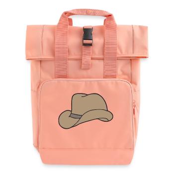 hut braun - Rolltop Rucksack mit zwei Griffen - Chintzrosa - Vorne