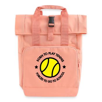 Tennis Kid - Rolltop Rucksack mit zwei Griffen - Chintzrosa - Vorne