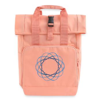 Forme géométrique (mod.) sertie - Sac à dos Roll Top à deux anses - rose liberty - Devant