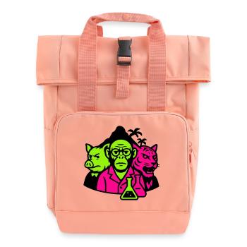 Île étrange - Sac à dos Roll Top à deux anses - rose liberty - Devant