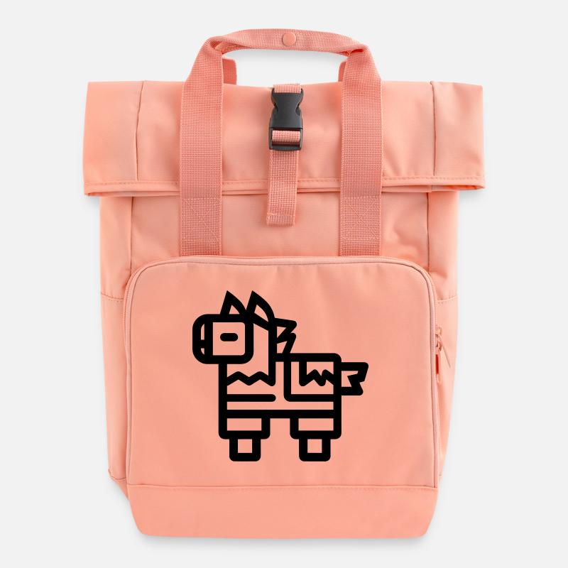 Pinata - Roll Top Backpack with Two Handles - chintz rose