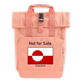 Not for Sale - Greenland Grönland Flagge Flag - Rolltop Rucksack mit zwei Griffen - Chintzrosa - Vorne