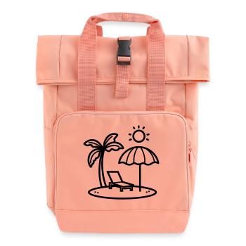 Strand - Rolltop Rucksack mit zwei Griffen - Chintzrosa - Vorne