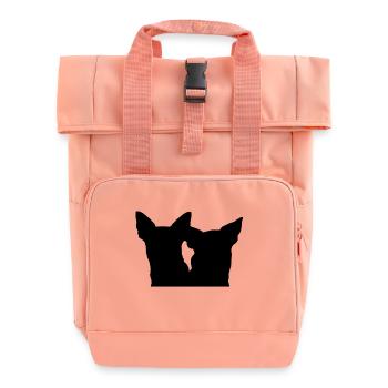 Bono Bella Merch Black - Rolltop Rucksack mit zwei Griffen - Chintzrosa - Vorne