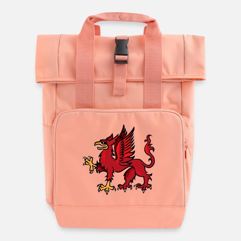 Griffin - Rolltop Rucksack mit zwei Griffen - Chintzrosa