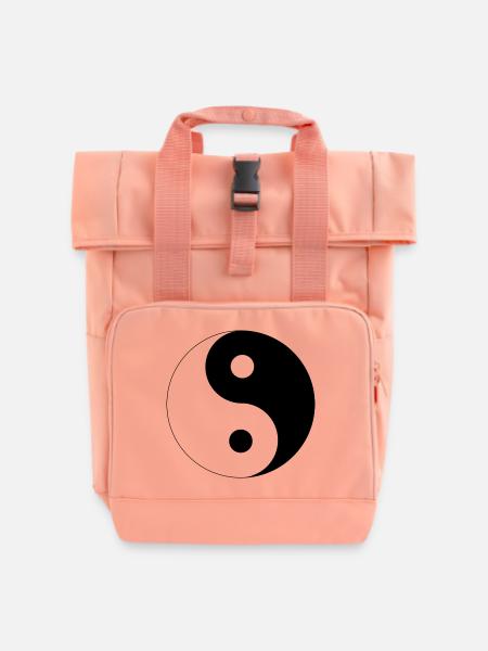 Ying Yang - Rolltop Rucksack mit zwei Griffen - Chintzrosa