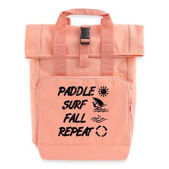 Windsurf Techniken - Rolltop Rucksack mit zwei Griffen - Chintzrosa - Vorne