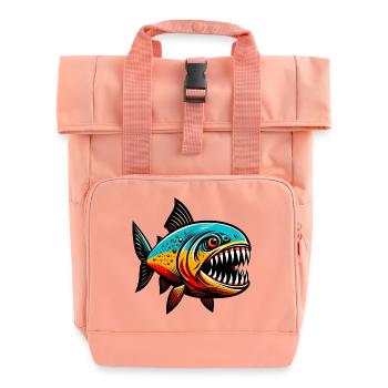 Piranha - Rolltop Rucksack mit zwei Griffen - Chintzrosa - Vorne