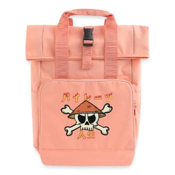 A Pirates Life (in Japanese) - Roll Top Backpack with Two Handles - chintz rose - Front