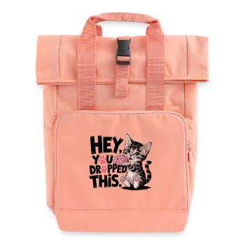Hé, tu as laissé tomber ça - Sac à dos Roll Top à deux anses - rose liberty - Devant