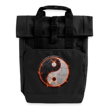 Ying_Yang_Full_Energy - Sac à dos Roll Top à deux anses - noir - Devant