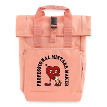 Herzpfeil Cartoon Charme - Rolltop Rucksack mit zwei Griffen - Chintzrosa - Vorne