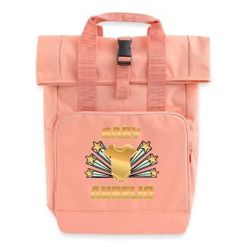 Geboren Aurelio - Rolltop Rucksack mit zwei Griffen - Chintzrosa - Vorne