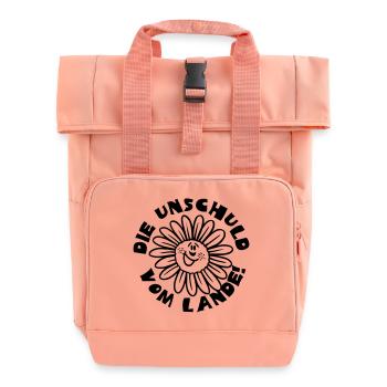 vom_lande - Rolltop Rucksack mit zwei Griffen - Chintzrosa - Vorne