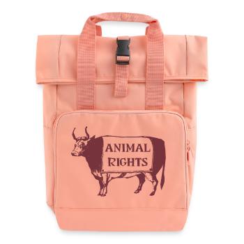 Droits des animaux - COW - Sac à dos Roll Top à deux anses - rose liberty - Devant