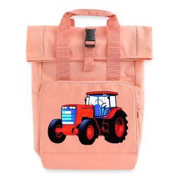 Tracteur - Sac à dos Roll Top à deux anses - rose liberty - Devant