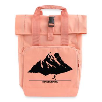 Trail Running Sports - Roll Top Backpack with Two Handles - chintz rose - Front