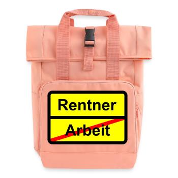 Kritische Melodie Rentner Arbeit - Rolltop Rucksack mit zwei Griffen - Chintzrosa - Vorne