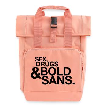 Sexe Drogues Sans Typographie Dire un nerd - Sac à dos Roll Top à deux anses - rose liberty - Devant