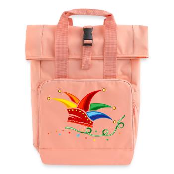 Luftschlangen Konfetti - Rolltop Rucksack mit zwei Griffen - Chintzrosa - Vorne
