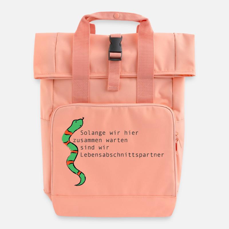 LIFE STAGE PARTNER - Roll Top Backpack with Two Handles - chintz rose