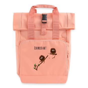 ich brech ab double - Rolltop Rucksack mit zwei Griffen - Chintzrosa - Vorne
