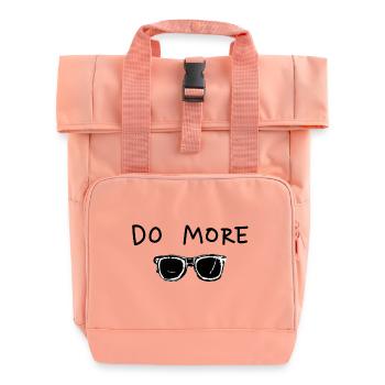Do More - Roll Top Backpack with Two Handles - chintz rose - Front