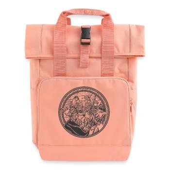 Odin mit seiner Raben - Rolltop Rucksack mit zwei Griffen - Chintzrosa - Vorne