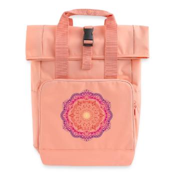 Mandala - Rolltop Rucksack mit zwei Griffen - Chintzrosa - Vorne