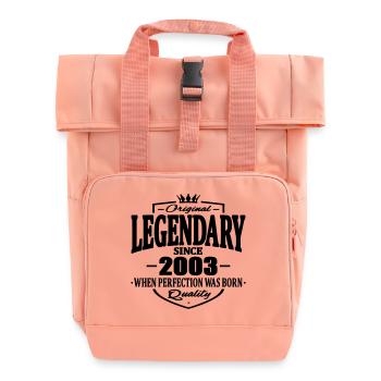 Legendary since 2003 - Roll Top Backpack with Two Handles - chintz rose - Front