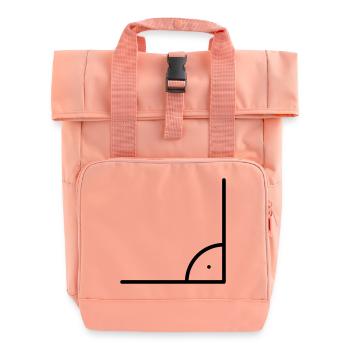 Icône de mathématiques - angle droit - Sac à dos Roll Top à deux anses - rose liberty - Devant