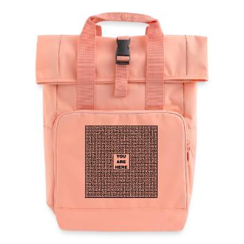Labyrinth - Rolltop Rucksack mit zwei Griffen - Chintzrosa - Vorne