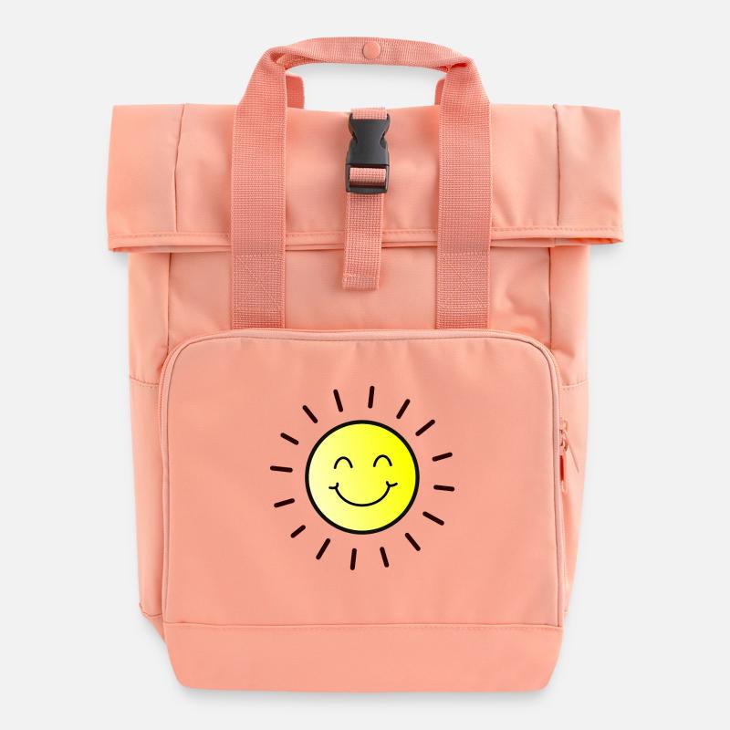 Soleil d'été - Sac à dos Roll Top à deux anses - rose liberty