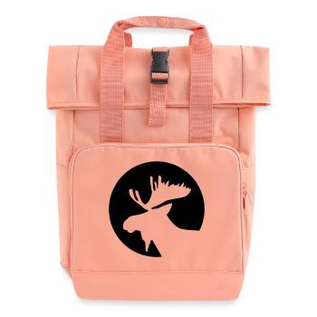 Moose - Roll Top Backpack with Two Handles - chintz rose - Front