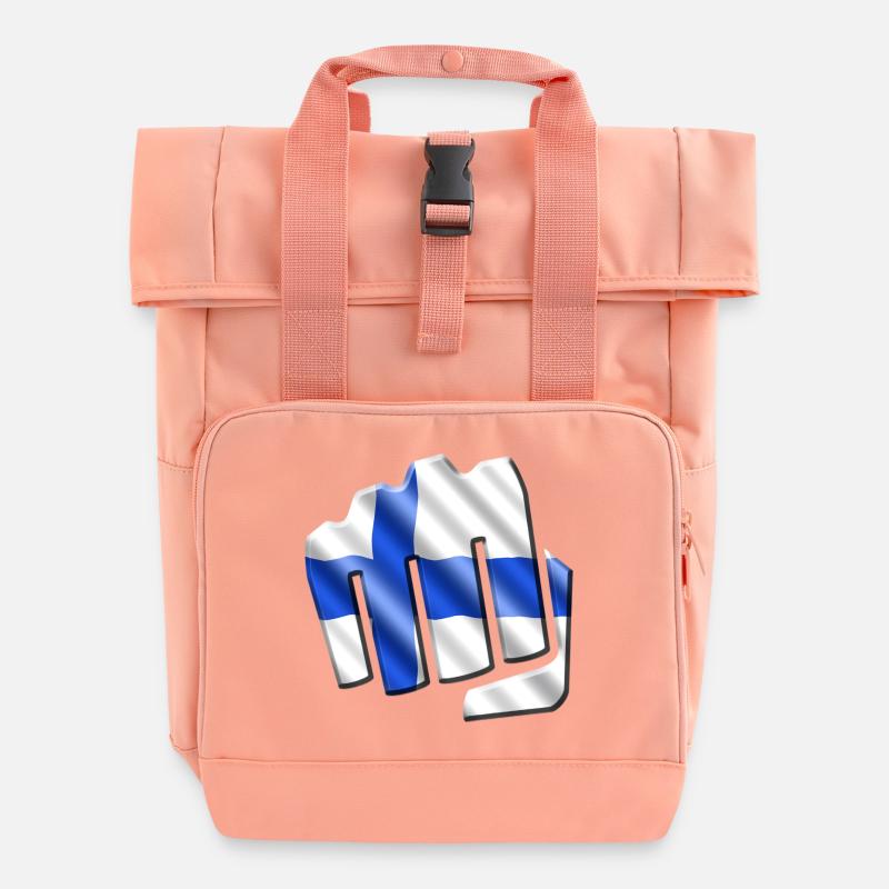 Finlande - Sac à dos Roll Top à deux anses - rose liberty