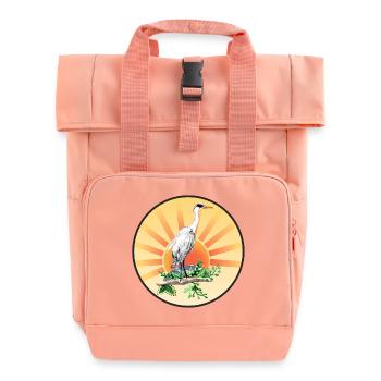 Héron cendré - Sac à dos Roll Top à deux anses - rose liberty - Devant