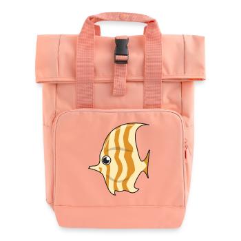 Scalar poisson cadeau aquarium aquatique poisson dessin animé - Sac à dos Roll Top à deux anses - rose liberty - Devant