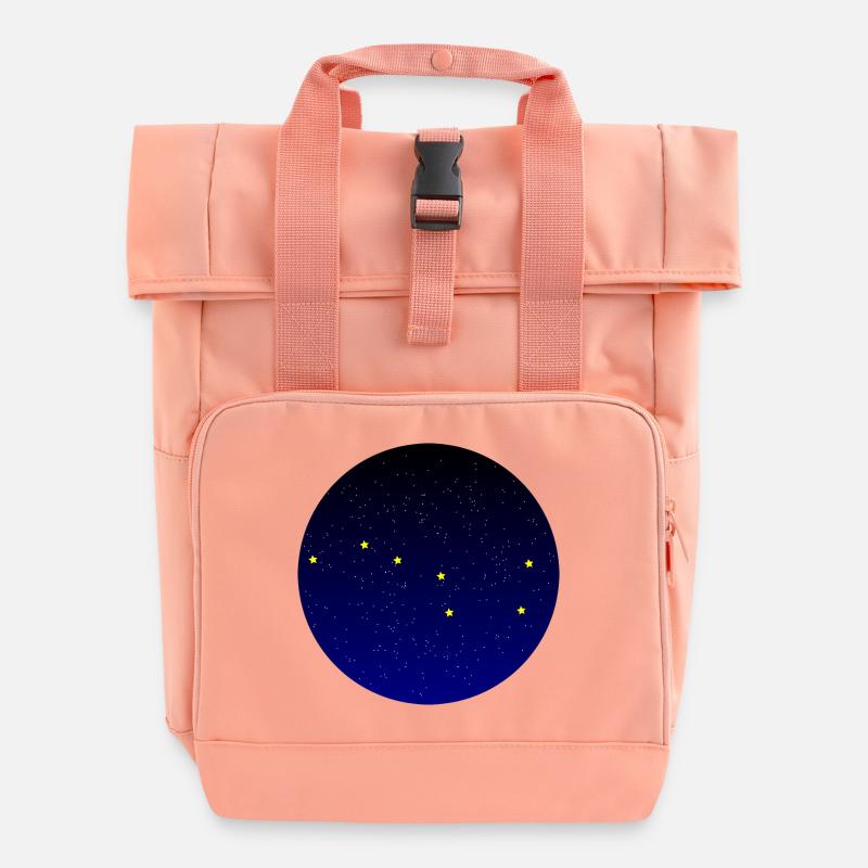 Großer Schöpflöffel - Rolltop Rucksack mit zwei Griffen - Chintzrosa