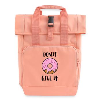 funny sayings - Roll Top Backpack with Two Handles - chintz rose - Front
