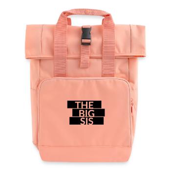 Le lettrage Big Sis - Sac à dos Roll Top à deux anses - rose liberty - Devant