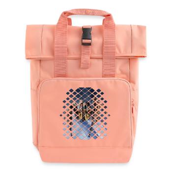 Spinne - Rolltop Rucksack mit zwei Griffen - Chintzrosa - Vorne