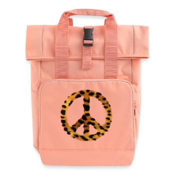 Peace my love - Roll Top Backpack with Two Handles - chintz rose - Front