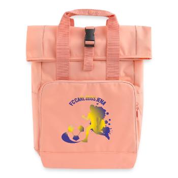 FC Carl zeiss Jena - Rolltop Rucksack mit zwei Griffen - Chintzrosa - Vorne