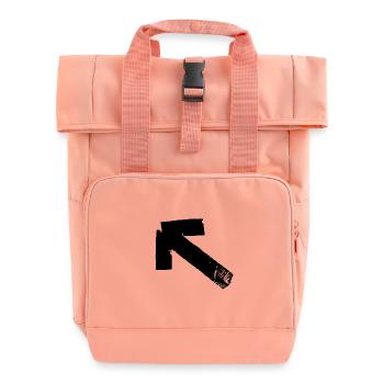 Flèche en haut à gauche - bande - Sac à dos Roll Top à deux anses - rose liberty - Devant