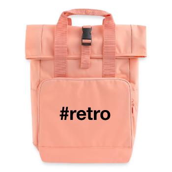 RETRO Vintage Oldschool - Roll Top Backpack with Two Handles - chintz rose - Front