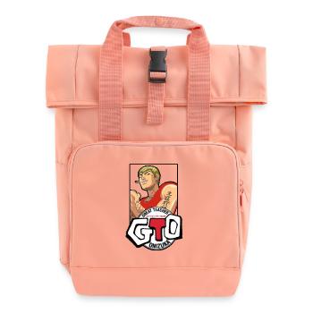 Onizuka Great Teacher - Roll Top Backpack with Two Handles - chintz rose - Front