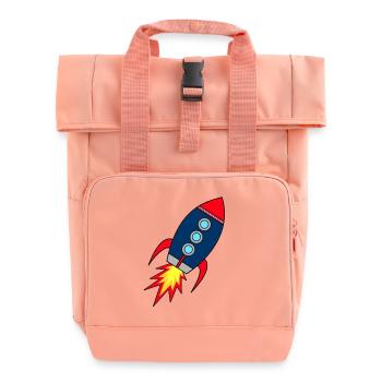 Lancement de fusée Rocket * - Sac à dos Roll Top à deux anses - rose liberty - Devant